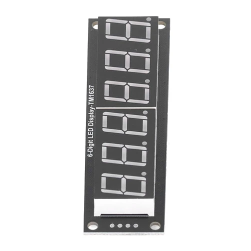 YWBL-WH Digital Tube Display Module 6 Digit Display Board 6 Digit 7 Segment Digital Tube Display Module 0.56in Red Display LED Module, LED Segment Displays