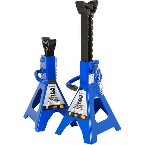 Strongway Double-Locking 3-Ton Jack Stands — 6,000-Lb. Capacity, 1 Pair, Model# NT43002A