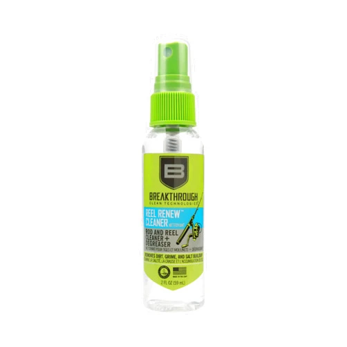 B Breakthrough Clean Technologies Breakthrough Clean Technologies Reel Renew Rod & Reel Cleaner, 2oz Pump Spray Bottle