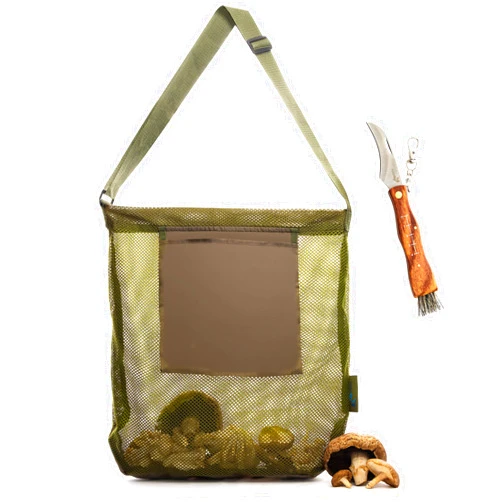 VylerSky Foraging Bag - Foraging kit with Bag and Knife, Mushroom Bag - Morel Mushroom Bag, Foraging Kit - Mushroom Hunting Bag and Mushroom Knife, Best Mushroom Foraging Kit, Great for Mushroom Decor Lovers