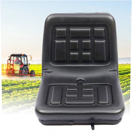 SanBouSi High Back Tractor Seat Universal Lawn and Garden Mower Tractors Suspension Seat, Adjustable Front & Rear Movement, Drainage Holes, Replacement and Compatible Lawn Mower Digger Black
