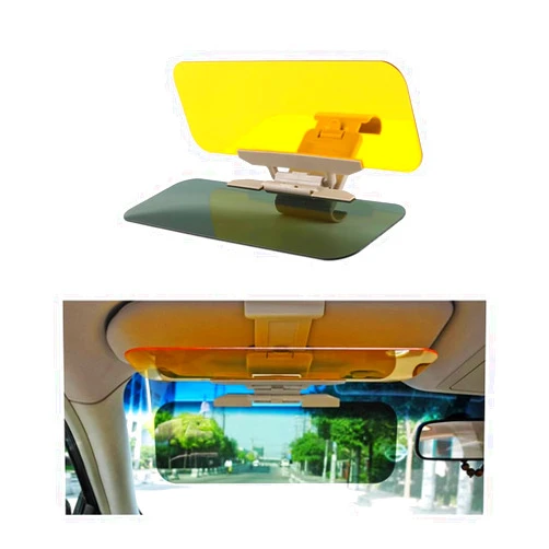 Suvnie Day and Night Anti-Glare Visor, Car Visor Extender, 2 in 1 Automobile Sun Anti-UV Block Visor, Adjustable HD Car Sun Visor for Clearer Day Night Driving, Car Accessories