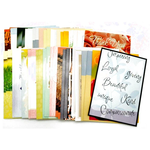 BobbiBop 50 Assorted Everyday All Occasion 5x7 Greeting Cards with Envelopes - 34 Birthday - 4 Sympathy - 4 Blank - 2 Thank You - 2 Get Well - 2 Thinking of You - and 2 Anniversary Congratulations