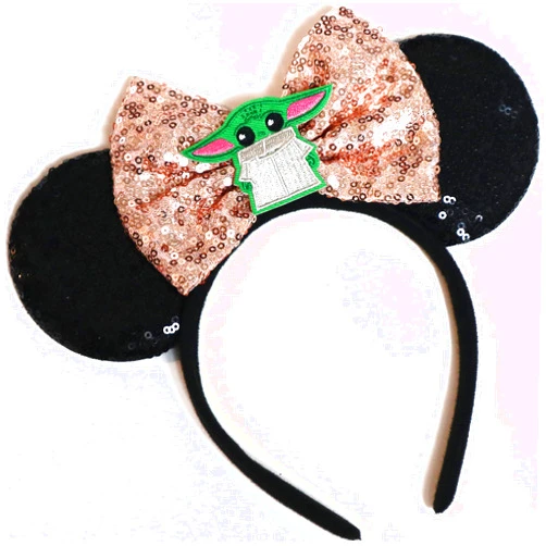 CLGIFT Ears, Black Mouse Ears, Darth Vader, Mickey Ears (BY)