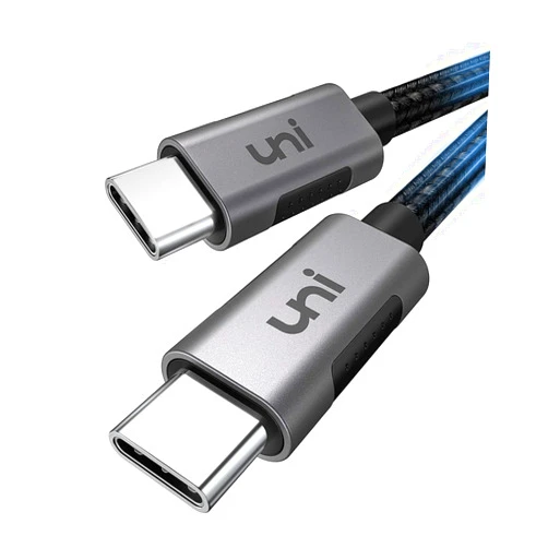 uni 100W USB C to USB C Cable 6.6ft, USBC to USBC Cable PD Fast Charging Cable, USB C Charger Cable (5A 20V) Compatible with Samsung Galaxy S24, iPhone15/Pro/Plus/ProMax, MacBook Air/Pro, iPad Pro