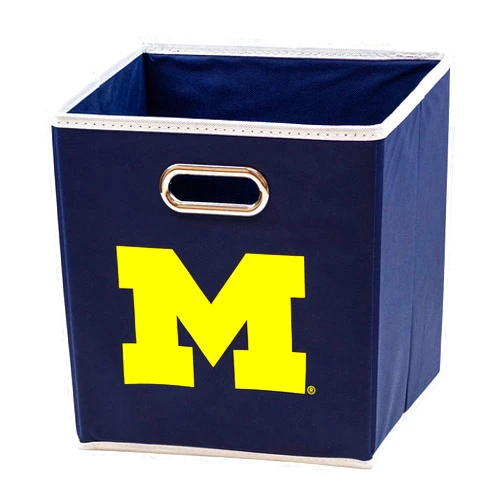 Franklin Sports NCAA College Team Fabric Storage Cubes Made to Fit Storage Bin Organizers (11x10.5x10.5)
