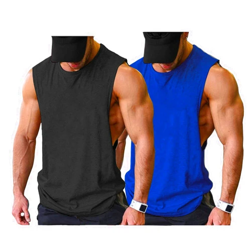 COOFANDY Men Workout Tank Top 2 Pack Gym Bodybuilding Sleeveless Muscle T Shirts