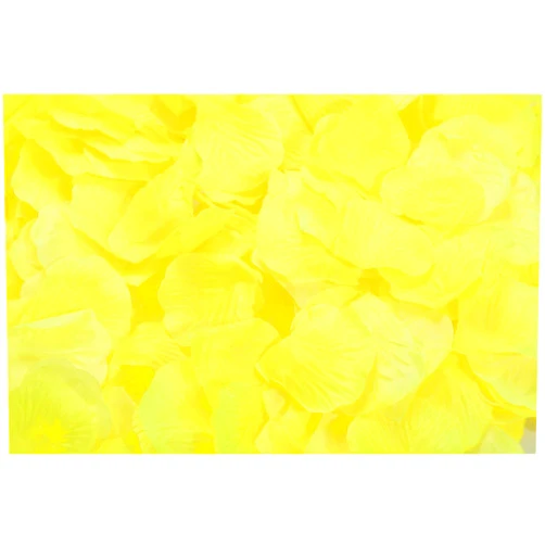 HLLbuy 1000pcs Yellow Artificial Rose Petals for Wedding, Anniversary, Party Decorations
