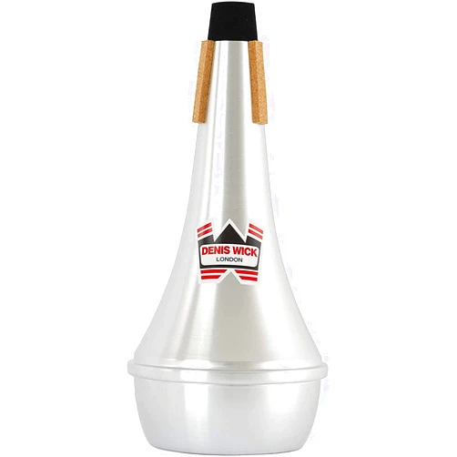 Denis Wick Trombone Straight Mute DW5505 | Metal Mute For Trombone | Mute For Low Tone Register | Straight Mute For Performance | 3.9” x 11.42” x 1.6”