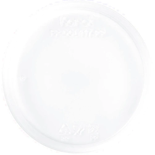 Karat FP-DCL117-PP Flat Lid for 8 oz.- 32 oz. PP Deli Containers, 0.3