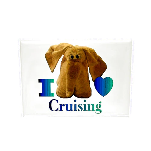 CafePress I Heart (Love) Cruising Rectangle Magnet, 3