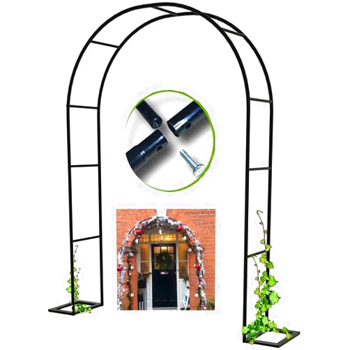 MBATKA FlowerMeow Rose Arch Garden Arch Arbor Heavy Duty Metal Arches Used for Climbing Plants Wedding Party Decoration White Black Copper Color Thickened Pi