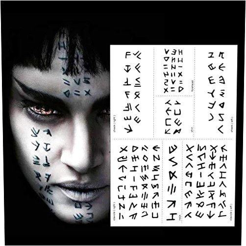 Greae The Mummy Halloween Scary Face Tattoo Temporary 3 Sheets Realistics Make Up For Costume Parties