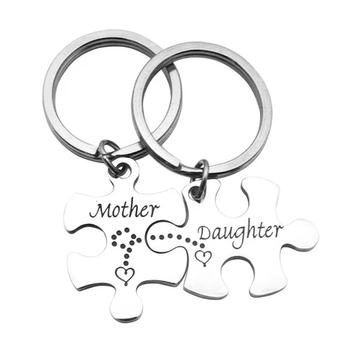 Eilygen Mother Daughter Keychain Set Daughter Graduation Gift Moving Away Gift Going Away Gift for Daughter