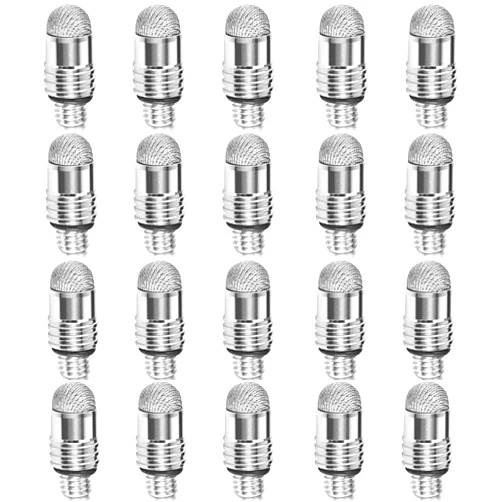 GUUGEI Mesh Fiber Tips (20 Pcs),GUUGEI Stylus Pen Replacement Tips Suitable for capacitive Touch Screen,High Sensitivity, Soft, no Scratch Screen Pen tip