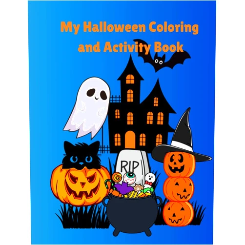 BESAY My Halloween Coloring and Activity Book