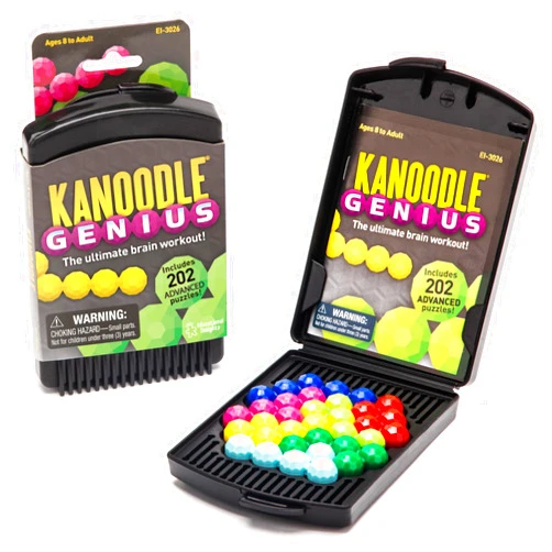 Educational Insights Kanoodle Genius 3-D Puzzle Brain Teaser Game for Adults, Teens and Kids, Travel Games, Gift for Ages 8+
