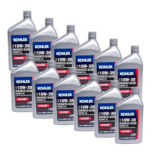 KOHLER Replaces Kohler 12PK Kohler Command Engine 10W-30 Motor Oil Case Of (12) 25 357 06s 1 Quart Bottles