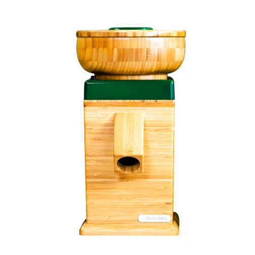 NutriMill Harvest Electric Stone Grain Mill, 450 Watt - Forest Green
