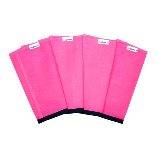 SHOOFLY Horse Leggins, Patented Loose Fitting Boots, Breathable Plastic Mesh (Pink/Medium)