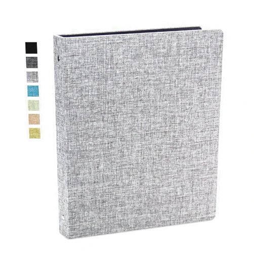 Vienrose 3 Ring Binder 1 Inch Round Rings Durable Binder with Linen Cover Holds 8.5