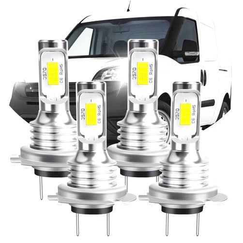 RXTSQI Bulbs Fit For 2014-2022 Ram ProMaster 1500 2500 3500,Light Bulbs With CSP Chips,H7+H7 Hi/Lo Headlights Bulbs,500% Brightness 6000K Cool White,Plug-N-Play,IP68 Waterproof,4PCS