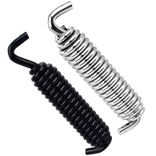 NTHREEAUTO 2PCS Motorcycle Kickstand Jiffy Stand Spring Compatible with Harley Dyna Sportster 883 Road Electra Glide Softail Touring (Chrome+Black)