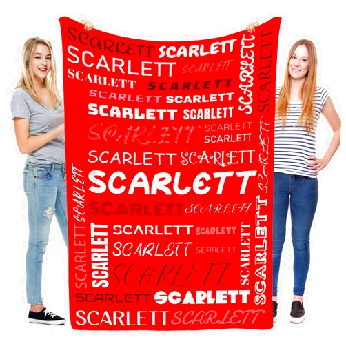 RYTOTHU Personalized Baby Blanket with Name, Custom Name Blanket for Baby Baby Boy Girl, Soft Personalized Birthday Newborn Swaddle Gift