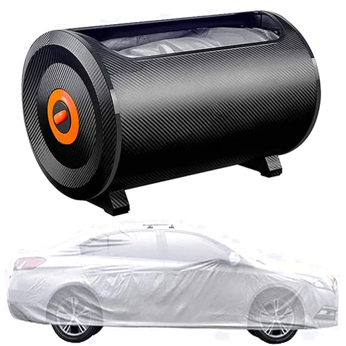 BYOKA Car Cover Fully Automatic Car Cover Portable Sun and Weather Shelter, Intelligent Remote Control Electric Shrinkage Car Window Covers, Full Car Coverage,SUV