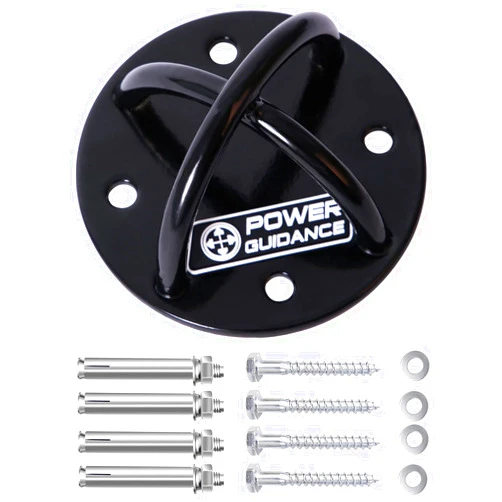 POWER GUIDANCE Wall and Ceiling Mount Bracket for Suspension Straps, Gymnastic Rings, Yoga Swings & Hammock Resistance Band Battle Rope