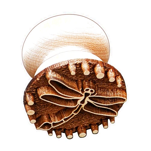 WWW.4CLAY.COM SOCWELL LLC STAMP YOUR MARK IN CLAY MADE IN USA SOCWELL LLC Clay Stamp, Dragonfly, 1-3/4