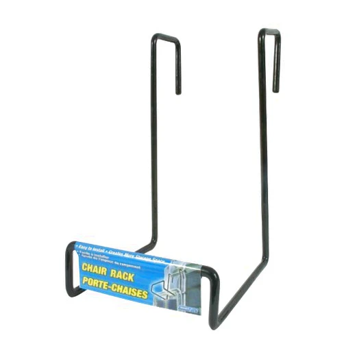 212 Main Camco Chair Rack Hooks Over Ladder Style - Black