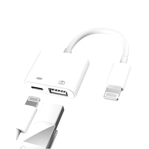 Zoyuzan Apple Certified Lightning Male to USB Female Adapter OTG and Charger Cable for iPhone 11 12 Mini max pro xs xr x se 7 8plus Ipad air A Camera Memory Stick Flash Drive Cord Converter Charging Splitter