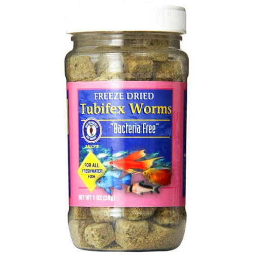 San Francisco Bay Brand ASF71510 Freeze Dried Tubifex Worms for Freshwater Fish, 28gm