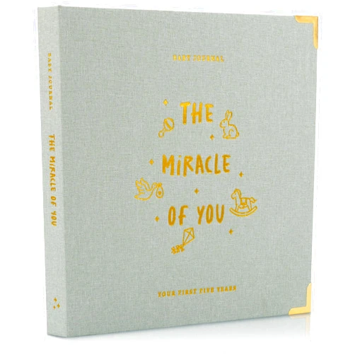 ZICOTO Keepsake Baby Memory Book for Boys and Girls – Timeless First 5 Year Baby Book – Neutral Journal Scrapbook or Photo Album - Record a Milestone for Every Event from Birth to Age 5