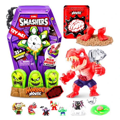 ZURU SMASHERS Smashers Mega Horror House (Black) by ZURU, Interactive Toy, Collectable Toy for Kids and Teens