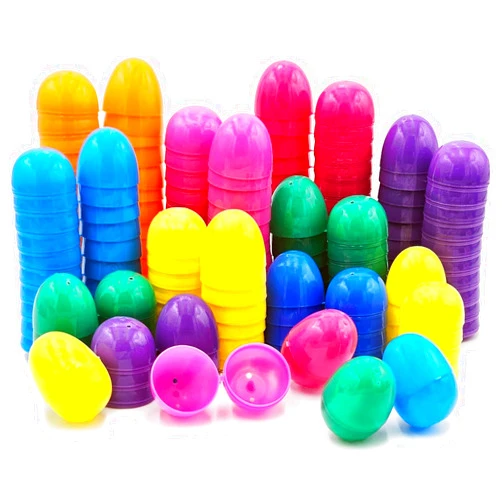 The Dreidel Company 200-Pack Fillable Easter Eggs with Hinge Bulk Colorful Bright Plastic Easter Eggs, Perfect for Easter Egg Hunt, Suprise Egg, Easter Hunt, 2.3