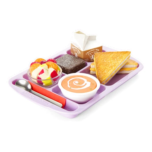 American Girl Truly Me 18-inch Doll Hungry for Hot Lunch Playset with Sandwich, Soup, Fruit, and Brownie, For Ages 6+