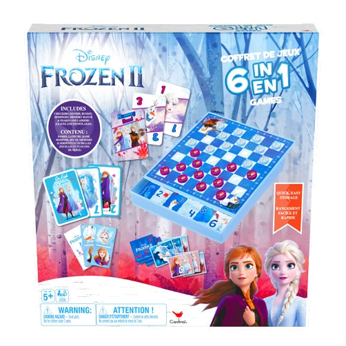 Cardinal Disney Frozen 2 6-in-1 Game House for Kids and Families