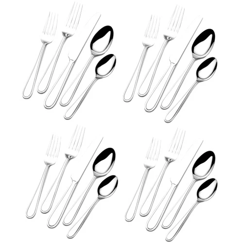 Gourmet Basics by Mikasa Mikasa Gourmet Basics Westfield Stainless 20pc. Flatware Set (Service for Four)