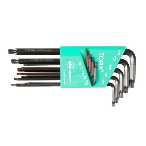 Wiha 37192 MagicSpring L-Key Set, T6-T40, 10 Piece
