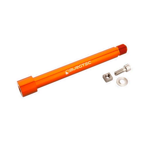 Burgtec Fox Fork 2021+ Axle, 15x110mm-Iron Bro Orange - 9916