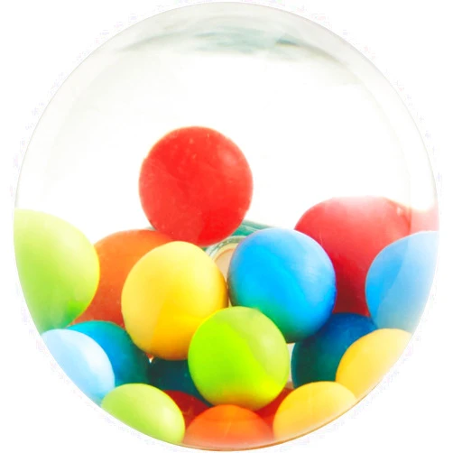 HABA Kullerbu Effect Ball - Plastic Ball with Colorful Balls Inside for use with or Without The Kullerbu Track System - Ages 2+
