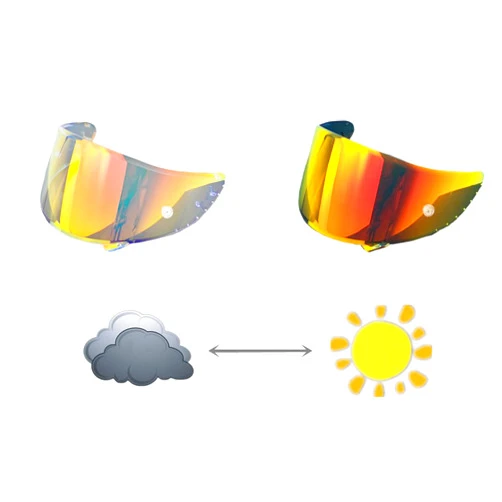 BSTOP Photochromic Helmet Visor Shield for SHOEI GT Air1/2 Neotec CNS-1 TC-5/9 X14 Z7 CWR1 Xspirit Z8 X15 RF1400 CWR-F2 NXR1/2 (X14 Revo Red)