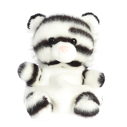 Aurora® Adorable Palm Pals™ Kira White Tiger™ Stuffed Animal - Pocket-Sized Play - Collectable Fun - White 5 Inches