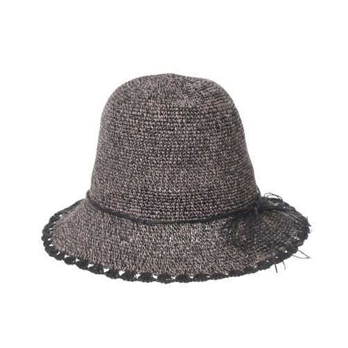 WITHMOONS Women Flanging Straw Sun Hat Bocassi Summer Bowler Beach Cap SL8988