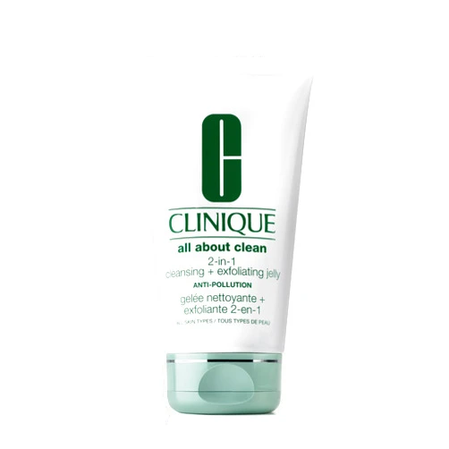 Clinique All About Clean 2-in-1 Cleansing + Exfoliating Jelly, Facial Cleanser & Exfoliator With Salicylic Acid For All Skin Types