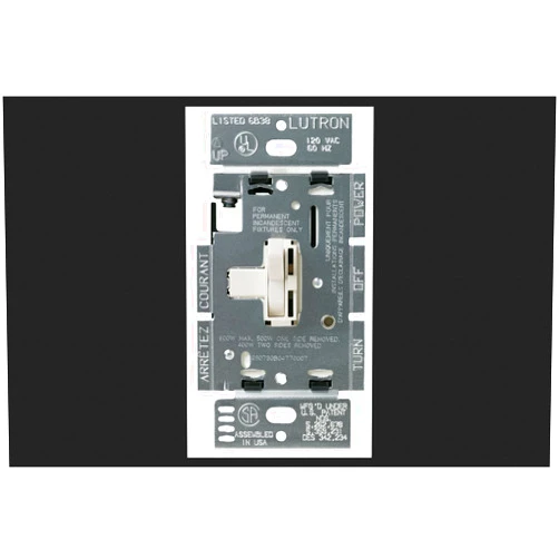Lutron Electronics Tg-603Ph-La 3-Way Dimmer, Toggle Style, 600-watt, Light Almond