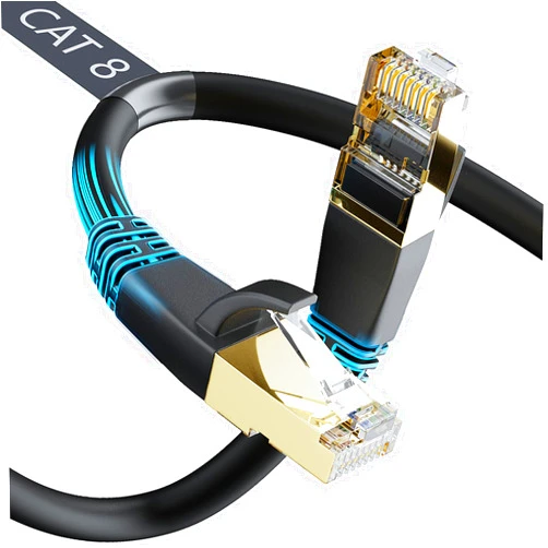 DbillionDa Cat8 Ethernet Cable, Shielded for Outdoor&Indoor, 15FT Heavy Duty High Speed 26AWG Cat8 LAN Cable, Weatherproof, with Gold Plated RJ45 Connector, 40Gbps 2000Mhz Compatitable for Router/Gaming/Xbox