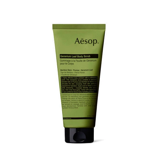 Aesop Geranium Leaf Body Scrub | Invigorating Exfoliant For Smooth, Hydrated Skin | Paraben, Cruelty-free & Vegan | 6.2 oz